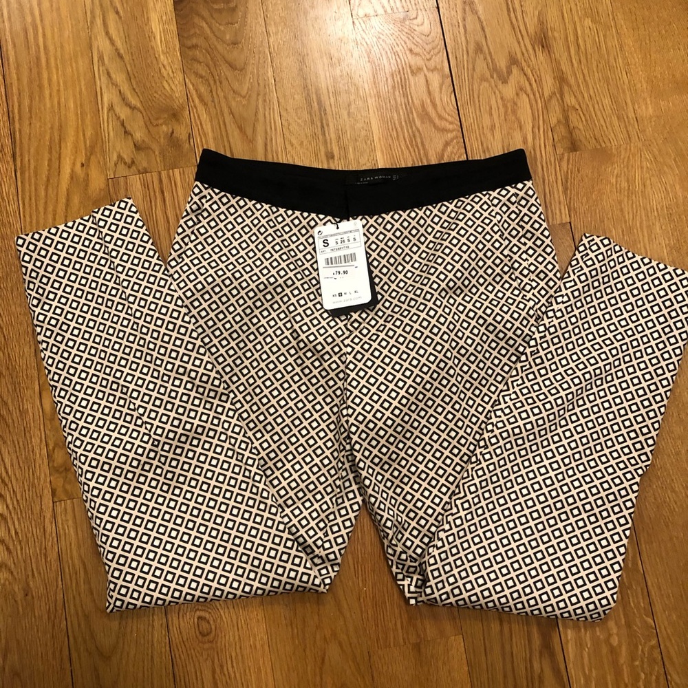 Printed skinny trouser pants